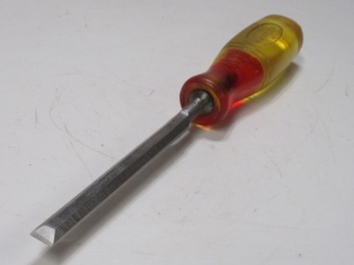 Atemberaubende Vintage Wm Marples & Sons Kleeblatt 3/8'' abgeschrägte Kante Meißel nachgeschärft