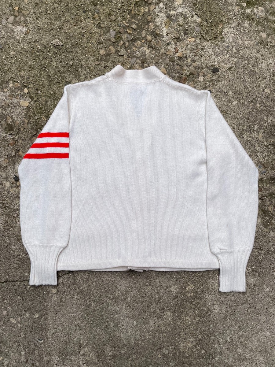y*n様 50s vintage stadium jumper 1950's/1960's Stadium Shaker Sweater Varsity Knit Cardigan Sweater