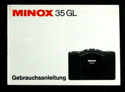 BEDIENUNGSANLEITUNG FÜR MINOX 35 GL - IN DEUTSCHER SPRACHE - AUSGABE VON 1978