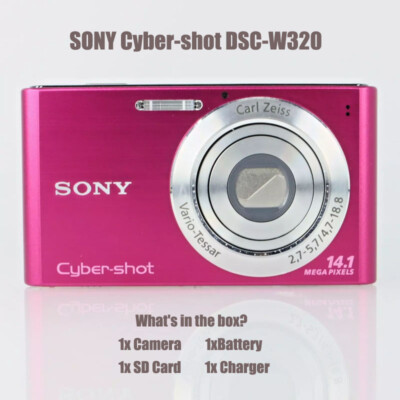 SONY Cyber Shot デジカメ DSC-W320 Sony Digital Camera Cybershot DSC-W320 14.1MP 3.0x Optical Zoom