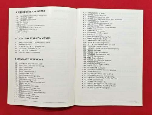 Wysiwyg Plus Bildschirm Und Drucker Nutzen Software ROM Handbuch für Acorn BBC - Bild 6 von 9