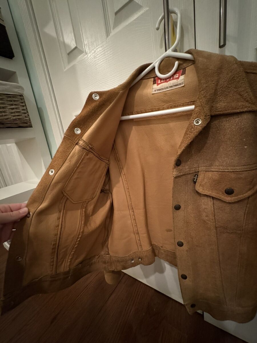 Vintage 50's 60's Levi's Suede Leather Big E Jacket Size Vintage 50's 60's Levi's Suede Leather Big E Jacket Size