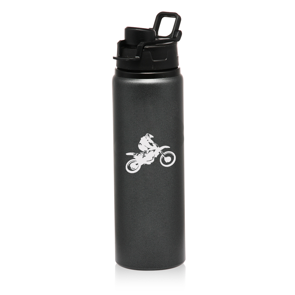 25oz Aluminum Sports Water Bottle Travel Canteen Dirt MX