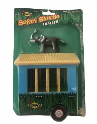 Vintage Sunoco Safari Shuttle Trailer with Elephant Figure 2001