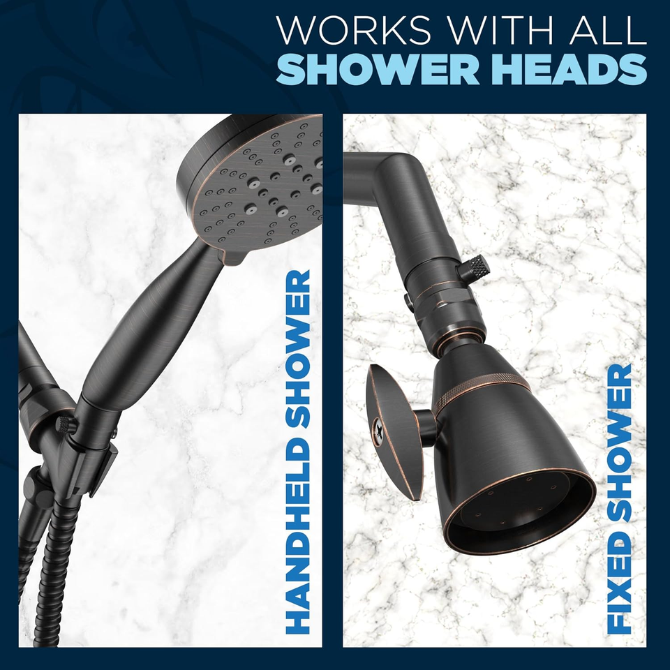 ® ALL METAL Shower Head Shut off Valve Oil Rubbed Bronze Brass