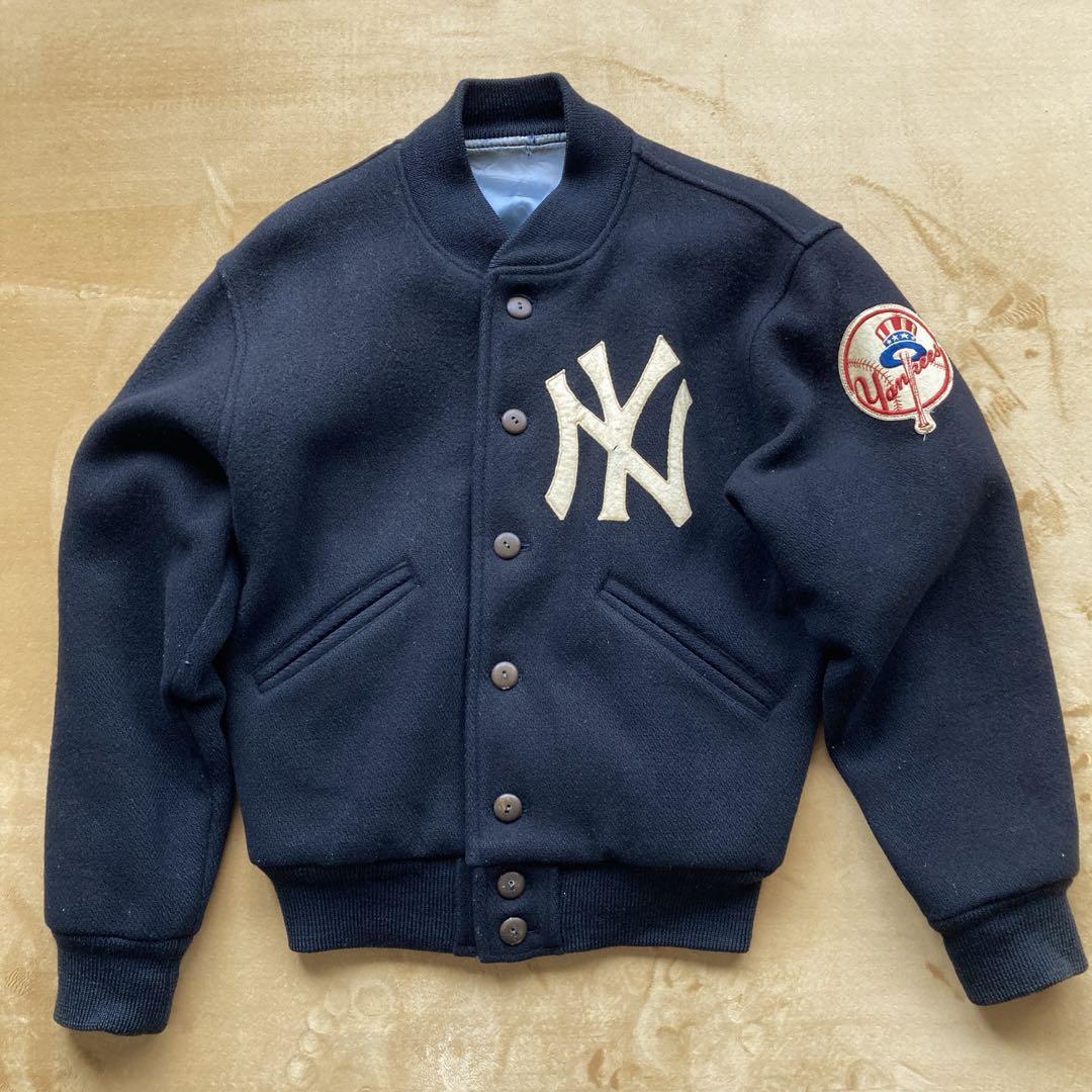 Vintage New York Yankees Stadium Jumper, Dark Navy, 40 Years Old, Used