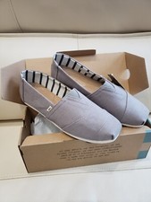 Toms Mens Shoe The Venice Collection Classic Dove Grey Heritage Canvas Sz 8.5
