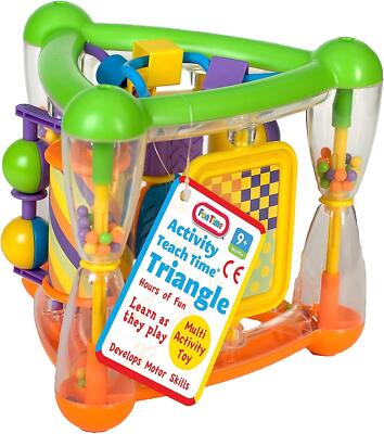 Baby Multi-Aktivitätsspielzeug Teach Time Dreieck Spaß Zeit Kinder Kleinkind 9 Monate+