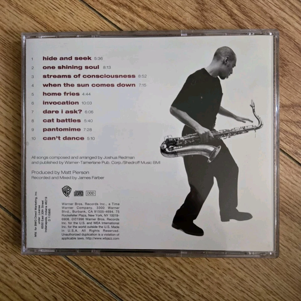 Joshua Redman : Freedom In The Groove (CD Warner Bros. 1996) JAZZ BMG DIRECT Foto 3 de 4