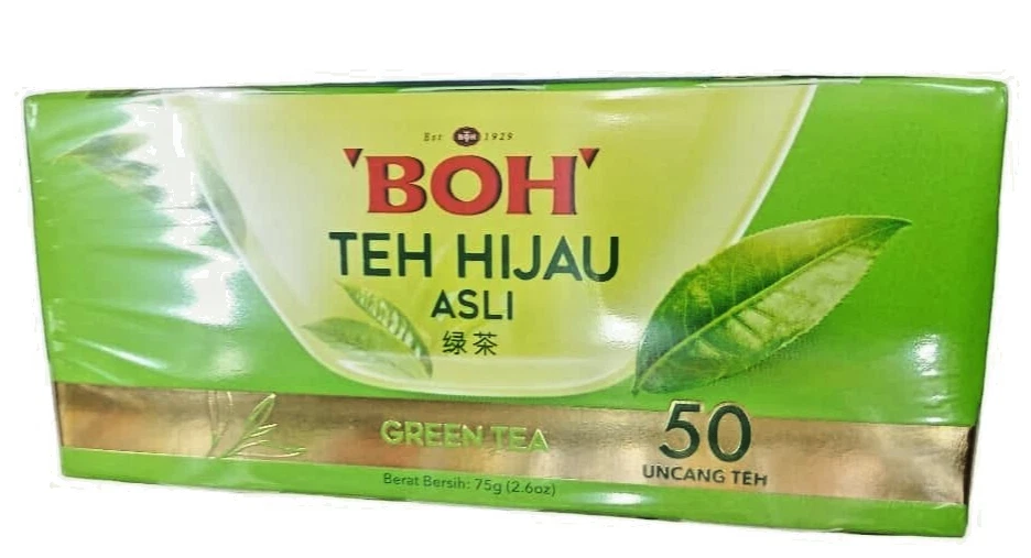 Chá verde puro BOH (2 pacotes X 50 saquinhos de chá) - Imagem 3 de 4