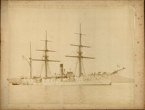 Tirage Citrate Original Marine Militaire Française Exercice à Bord - Vintage 1900 - 24x30 Cm