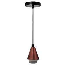 Image of Vintage Pendant Light Lamp Holder E27 Ceiling Rose Set 5 Colors Bare Fitting Kit
