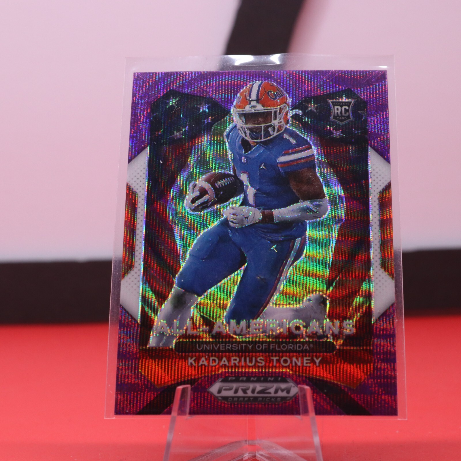 2021 Panini Prizm Draft Picks Purple Wave All-Americans 195 Kadarius Toney RC