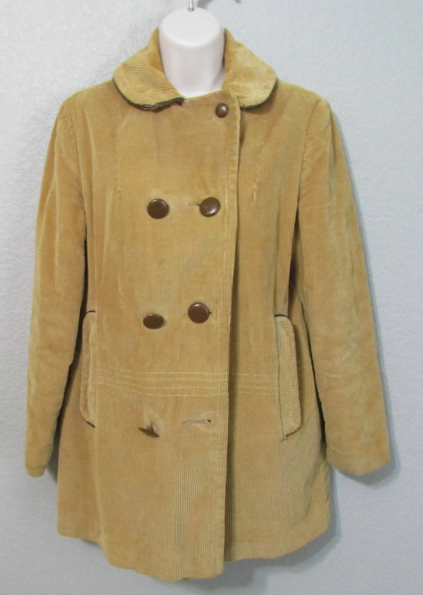 Corduroy pea deals coat womens