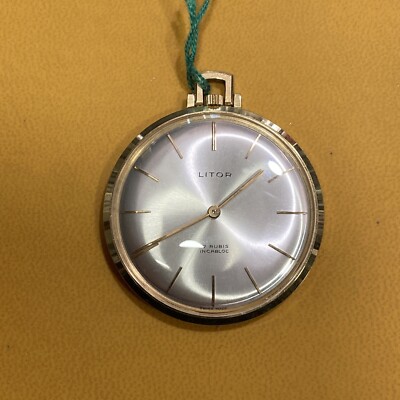 Orologio da tasca LITOR swiss made P320, 17 rubini Cassa in oro 18 kt