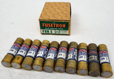  Lot of 10 FRN5 Fusetron Bussmann 5 Amp Fuse Next Day Option NEW