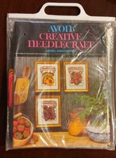 Vtg 1975 Avon Creative Needlecraft Crewel Kit 1st Prize At The County Fair Fruit