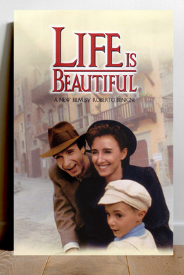 Life Is Beautiful Gloss 24x36 inch Poster | Roberto Benigni | Film Fan ...