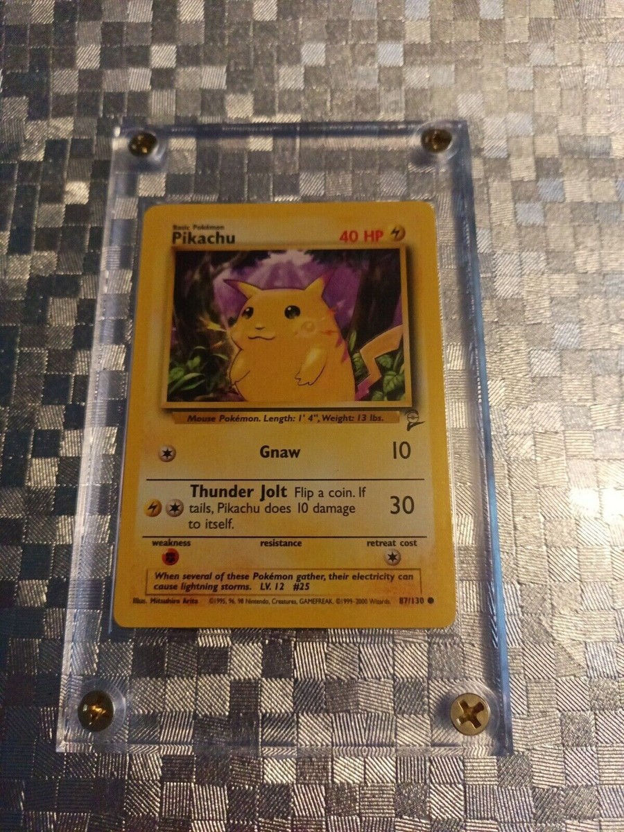Pikachu Pokemon Card 87/130 - 1999-2000 - Wizards | eBay