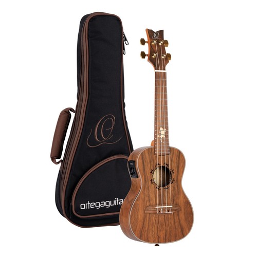 LIZARD-CC-GB ORTEGA Serie Lucertola Concerto Ukulele 4 Corde - Paldao Natural - Foto 7 di 7