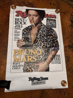 Rolling Stone Cover Bruno Mars 2013 Poster 22 x 34