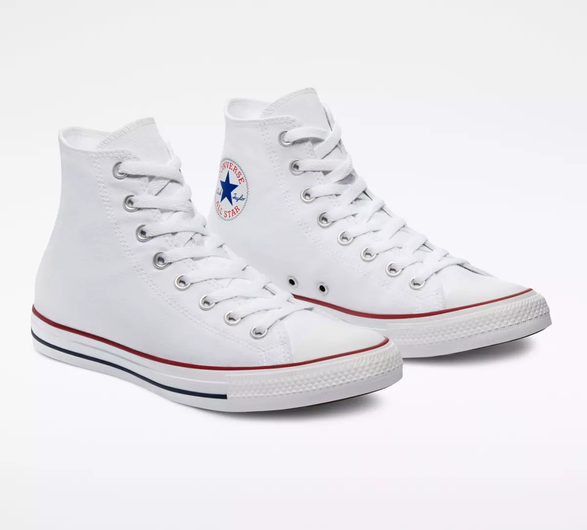 Converse All Star Hi Top Canvas Trainers Optical White M7650C Size 8 9 UK