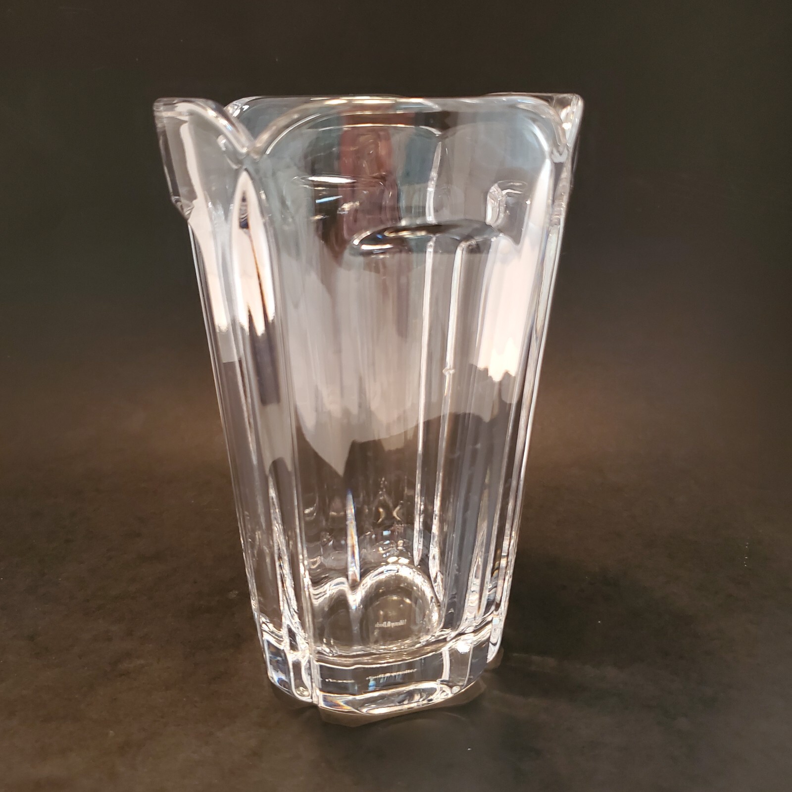 Villeroy & Boch Crystal Glass Vase Stamped 7.5" tall. Beautiful eBay