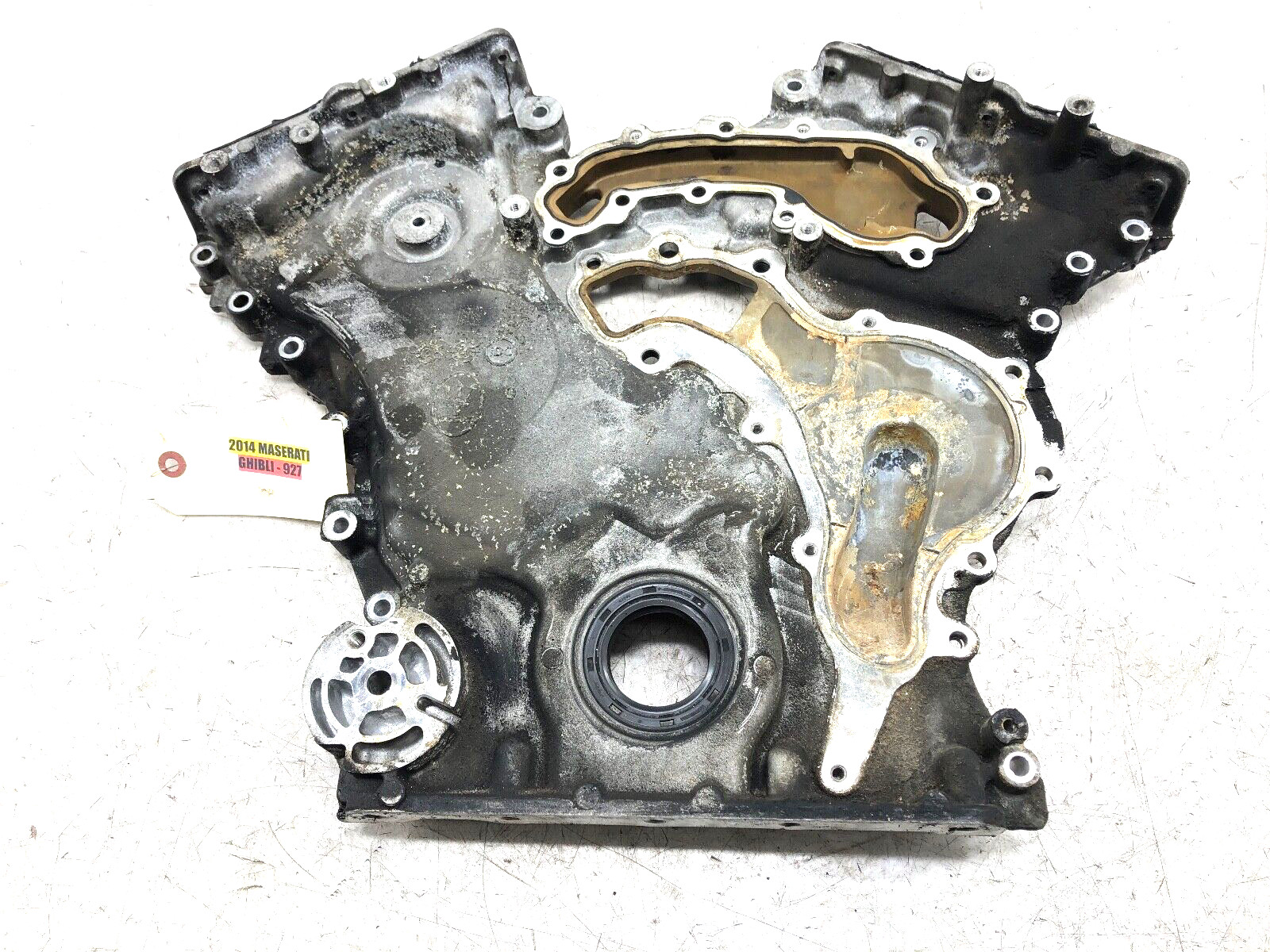 2014-2019 MASERATI GHIBLI 3.0L V6 ENGINE MOTOR TIMING CHAIN COVER PLATE OEM.