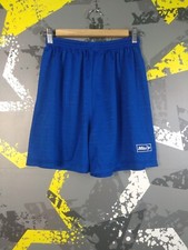 Mitre Vintage Football Soccer Shorts Blue Monogram 90s Men Size L ig93