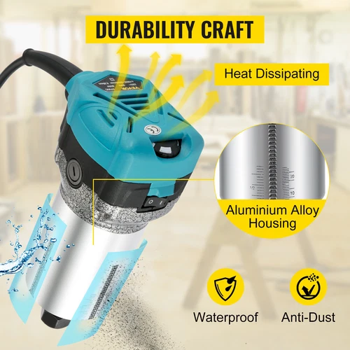 VEVOR Rifilatore Fresatrice Verticale per Legno Elettrica Fresatrice per Legno - Foto 8 di 12