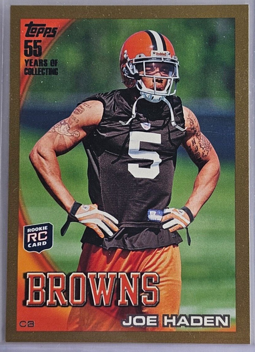 Joe Haden 2010 Topps Rookie RC Gold Parallel SN 1519/2010 #169 Browns