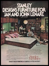 Stanley Furniture 1980s Print Advertisement Ad 1980 Lenart Seattle Washington
