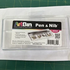 1 ArtBin Pen & Nib Case-7.375"X3.625"X.6875" Clear 6859AB