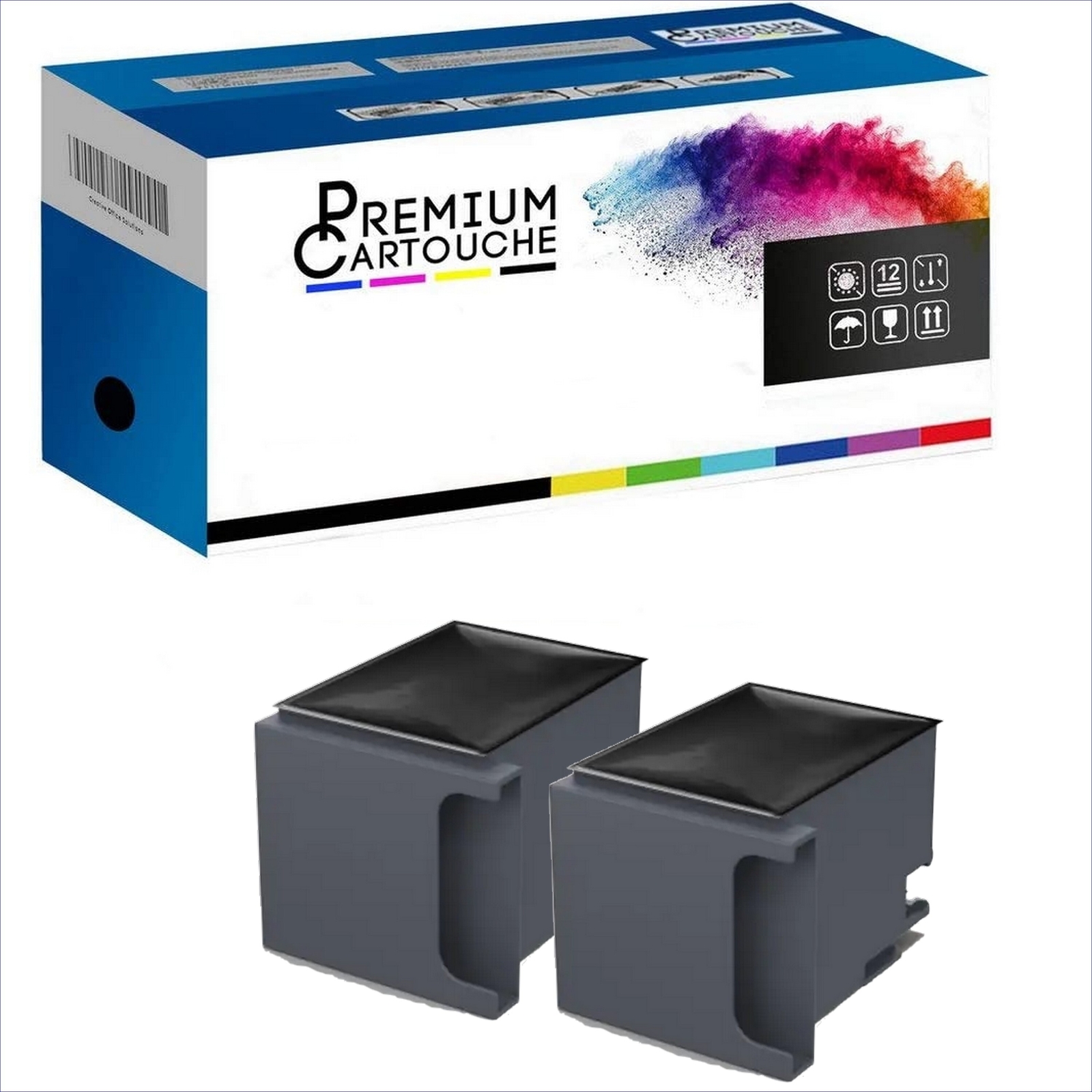 Réservoir de maintenance T6714 Epson compatible pour imprimante jet d'encre x2