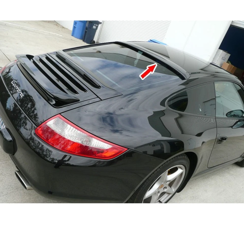 Fits For Porsche 911 Carrera Coupe Rear Roof Window Spoiler Carbon 2006-2012 Foto 2 de 4