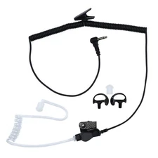 3.5mm Listen Only Acoustic Tube Police Headset Earpiece for KENWOOD Speaker Mic