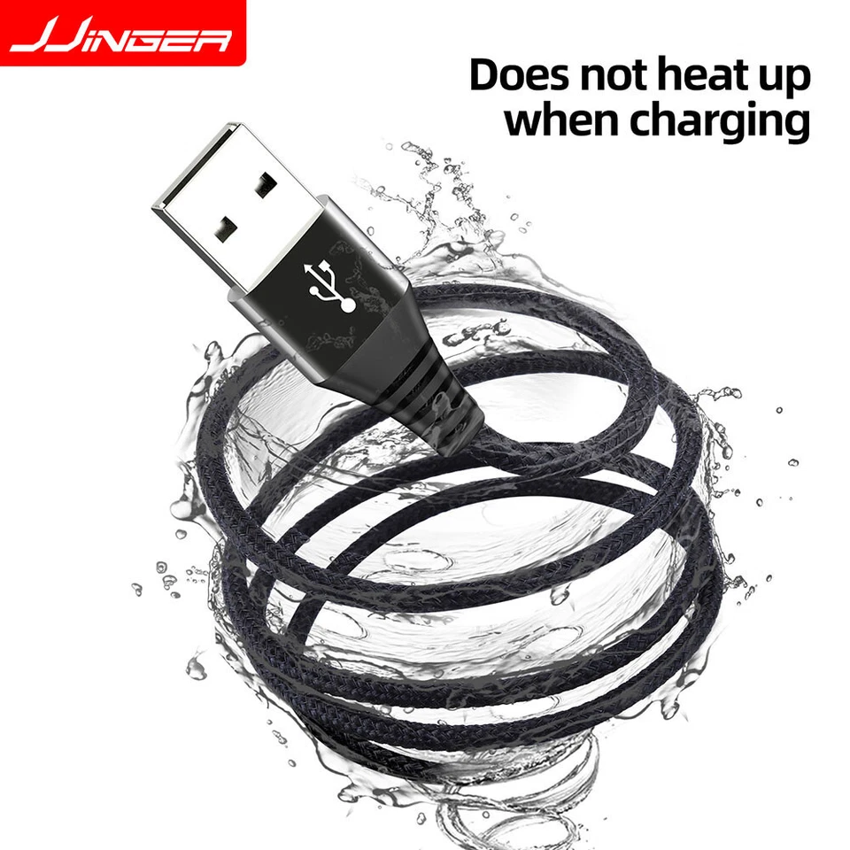 LED USB Type C Fast Charger Cable For Samsung Galaxy S9 S10 S20 Note 10 20 Ultra - Image 4 of 4