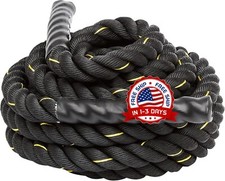 Cuerda de entrenamiento de ejercicios de batalla con cubierta protectora NEW US