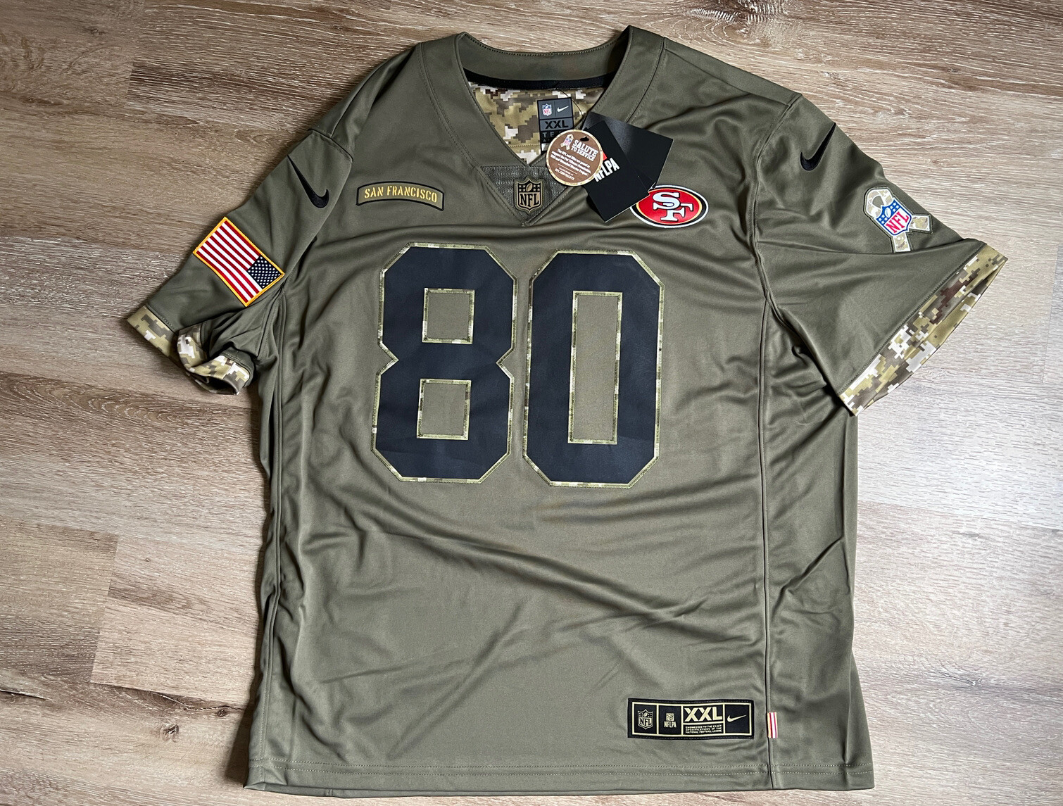 Authentic Jerry Rice 49ers Salute To Service Nike Limited Jersey Mens XXL  NWT | eBay