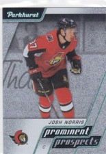 20/21 PARKHURST..JOSH NORRIS..PROMINENT PROSPECTS..CARD # PP 17..SENATORS