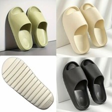 Women's Footwear  Solid Platform  Pillow Slippers  EVA Slides  Anti-slip