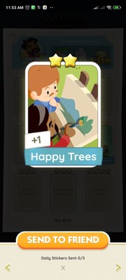 Happy Trees-Mo-no-polyGo-2StarSticker-Set 8 Freude am Malen innerhalb 5 Minuten versenden
