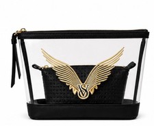 Victoria  s Secret Fashion Show 2025 Cosmetic Bag Set Clear  Black NWT