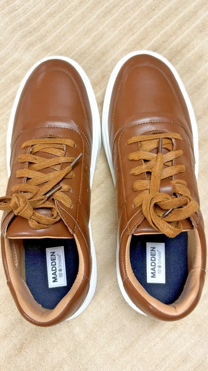 Steve Madden Leather Upper Brown Casual Shoes for Men for  display picture 2