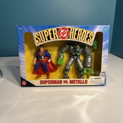 DC Super Heroes Superman vs. Metallo Action Figure Hasbro 1999 Sealed Box