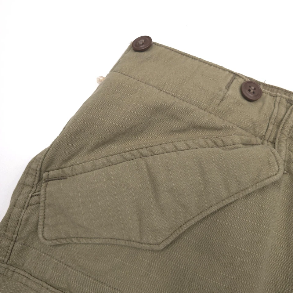 Bermuda cargo RRL dupla RL abrigo verde regimento ajuste ripstop masculina tamanho 36 - Imagem 3 de 4