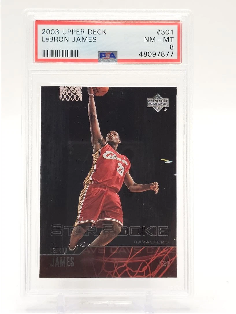 LeBron James Basketball Grade 8 Rookie Sports Trading Cards