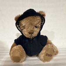 Burberry Plush Bear Brown 2009 Hooded Duffle Coat Polyester Acrylic Cotton