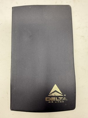 Delta Air Lines Travel Document Holder Black Used