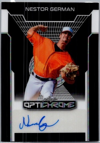 2025 Leaf Nestor German Optichrome Baseball Black 1/1 Auto